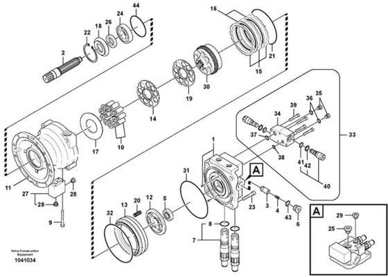 VOE14601385 14601385 مجموعة الختم لمحرك التأرجح EC300D VOE Excavator