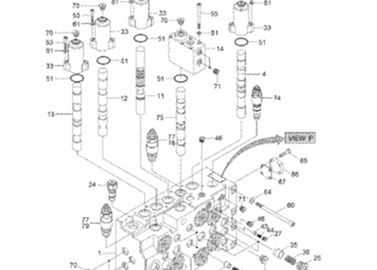 31N6-17400 صمام الإغاثة الرئيسي Hyundai R210LC7