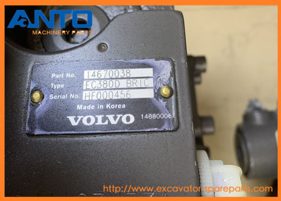 VOE14670038 14670038 صمام التحكم الرئيسي VOE EC380D صمام حفارة