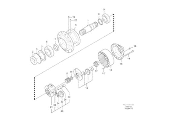 فولفو EC330B VOE14547261 Bearing 14547261 أجزاء حفارة