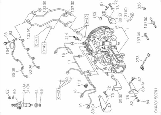 1153113010 1-15311301-0 فوهة حاقن Hitachi ZX200 ZX110